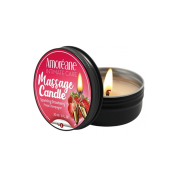 Świeca do masażu Amoreane truskawka, 30 ml 10883 zdjęcie