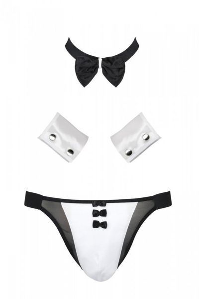 Erotyczny kostium kelnera Passion 036 Alfred, L/XL (czarno-biały) 44350 zdjęcie
