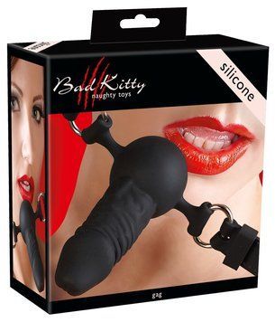 Knebel Bad Kitty Naughty Toys Gag, 5 cm (czarny) 41505 zdjęcie