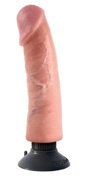 Wibrator King Cock Vibrating Cock, 25 cm (w kolorze cielistym) 38746 zdjęcie