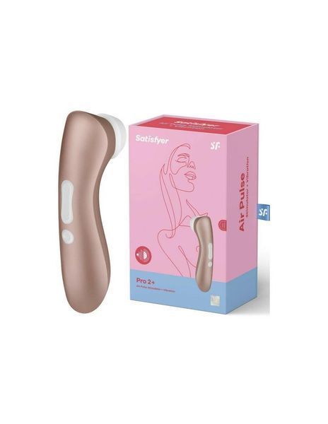 Вакуумный стимулятор клитора с вибрацией Satisfyer Pro 2+ (золотой) 30290 фото