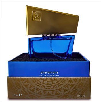 Perfumy męskie z feromonami Shiatsu Pheromone Fragrance Men Dark Blue, 15 ml 39689 zdjęcie