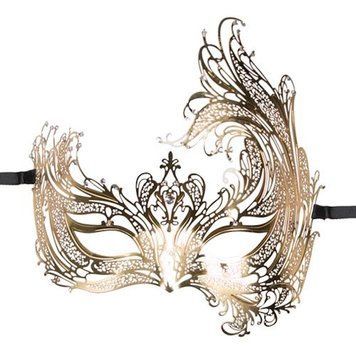 Maska na oczy Metal Mask Gold (złota) 43289 zdjęcie