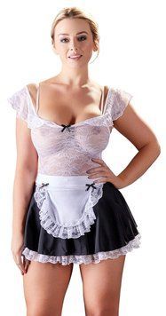 Костюм горничной Cottelli Costumes Maid&apos;s, S (белый) 41461 фото