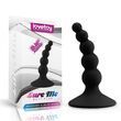 Анальная пробка LoveToy Lure Me Beaded Butt Plug 4 ", 10 см (черный)