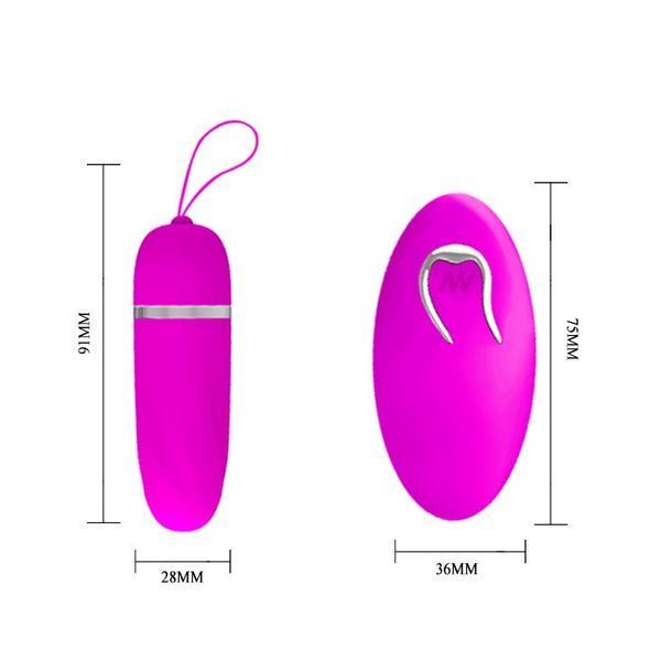 Jajko wibrujące Pretty Love Debby Remote, 7,5 cm (różowy) 9984 zdjęcie