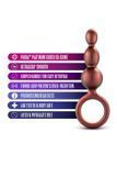 Анальная пробка Anal Adventures Matrix Beaded Loop Plug, 14 см (оранжевый) 55791 фото