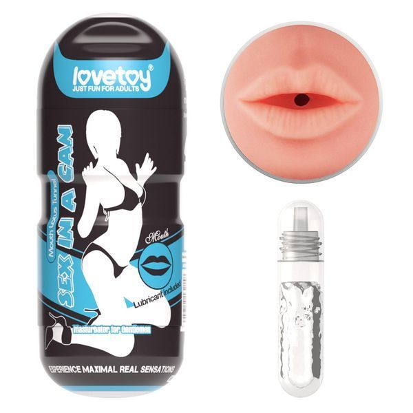 Masturbator LoveToy Sex In A Can Mouth Stamina Tunnel (w kolorze cielistym) 14112 zdjęcie
