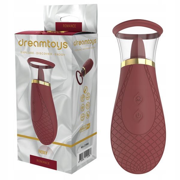 Bezdotykowy stymulator łechtaczki z wibracjami Romance Roxy (bordowy) 18361 zdjęcie