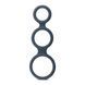Эрекционное кольцо Boners Triple Cock Ring, 18 см (серый) 11006 фото 1