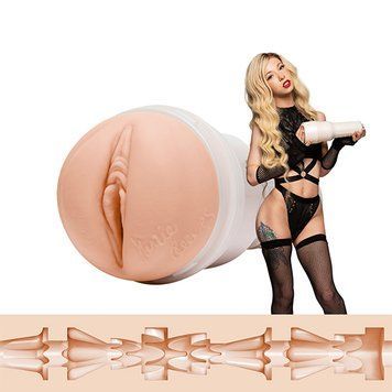 Реалистичный мастурбатор Fleshlight Kenzie Reeves Cream Puff (телесный) 46042 фото