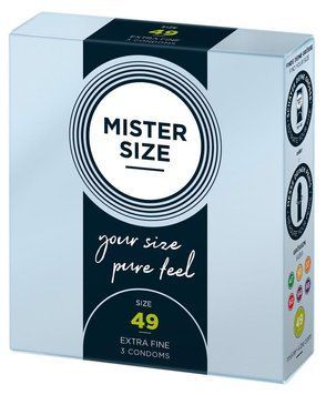 Prezerwatywy Mister Size 49, 3 szt (przezroczysty) 19247 zdjęcie