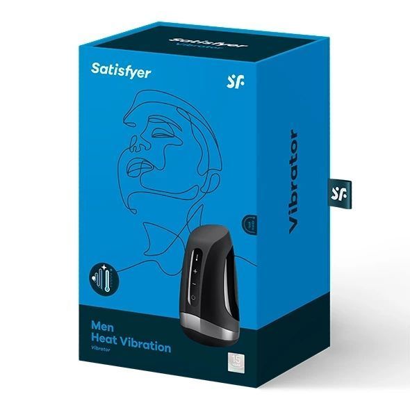Masturbator wielofunkcyjny Satisfyer Men Heat Vibration (czarny) 19318 zdjęcie