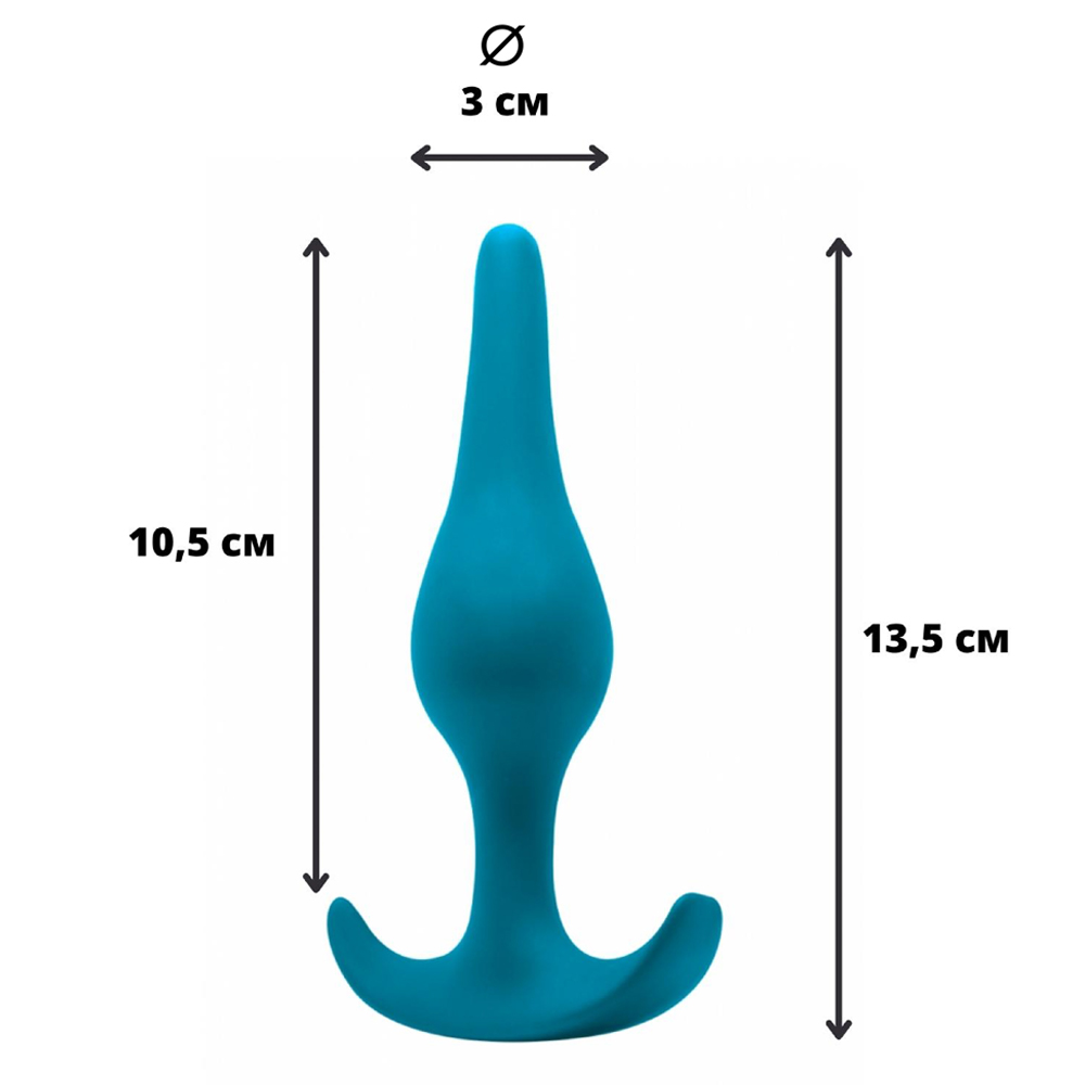 Korek analny Lola Games Plug Smooth Aquamarine, 12,5 cm (niebieski) Korek analny Lola Games Plug Smooth Aquamarine, 12,5 cm (niebieski)