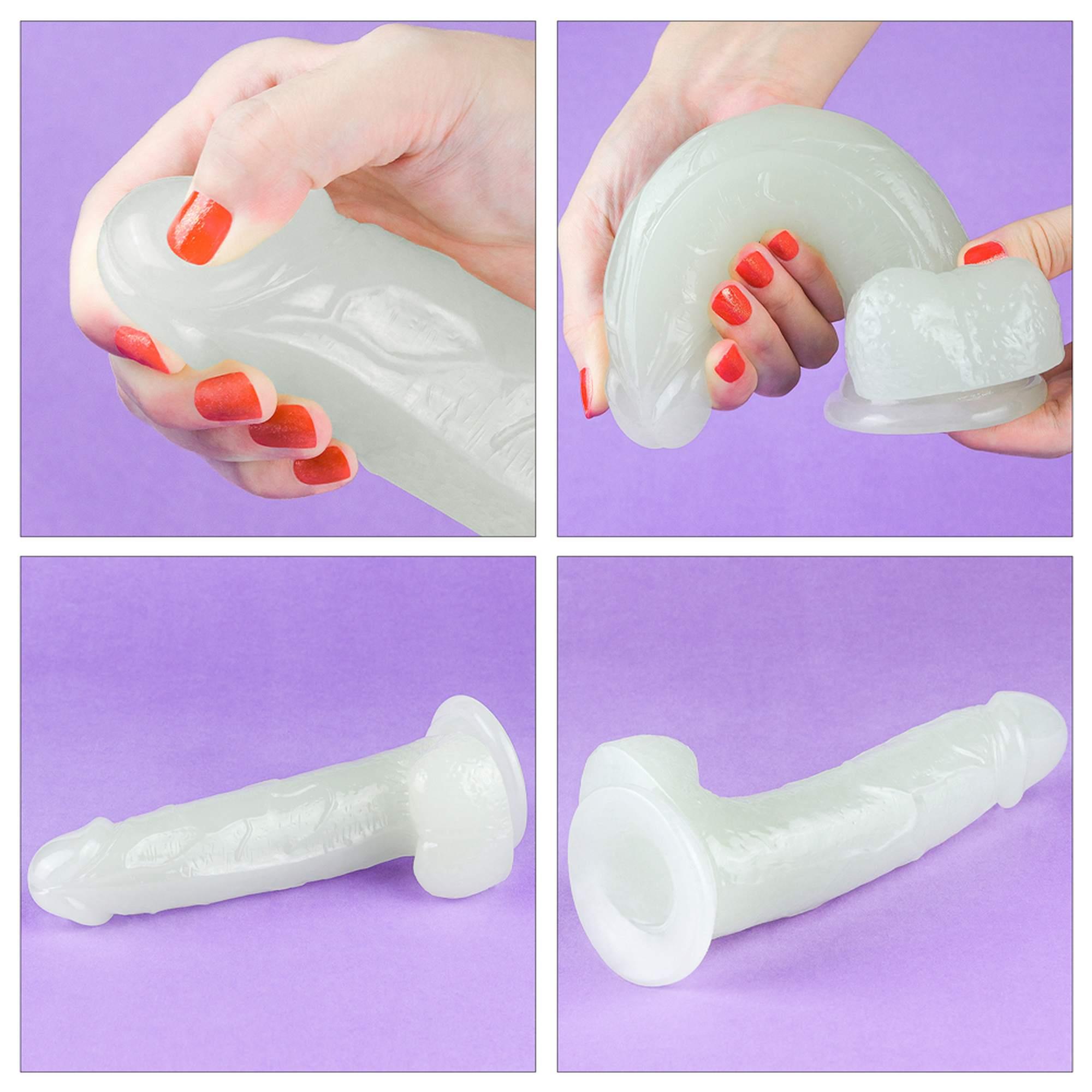 Neonowe dildo LoveToy Lumino Play, 19 cm (niebieski) Neonowe dildo LoveToy Lumino Play, 19 cm (niebieski)