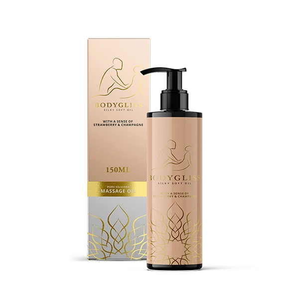 Olejek do masażu BodyGliss Silky Soft Oil Strawberry & Champagne, 150 ml Olejek do masażu BodyGliss Silky Soft Oil Strawberry & Champagne, 150 ml