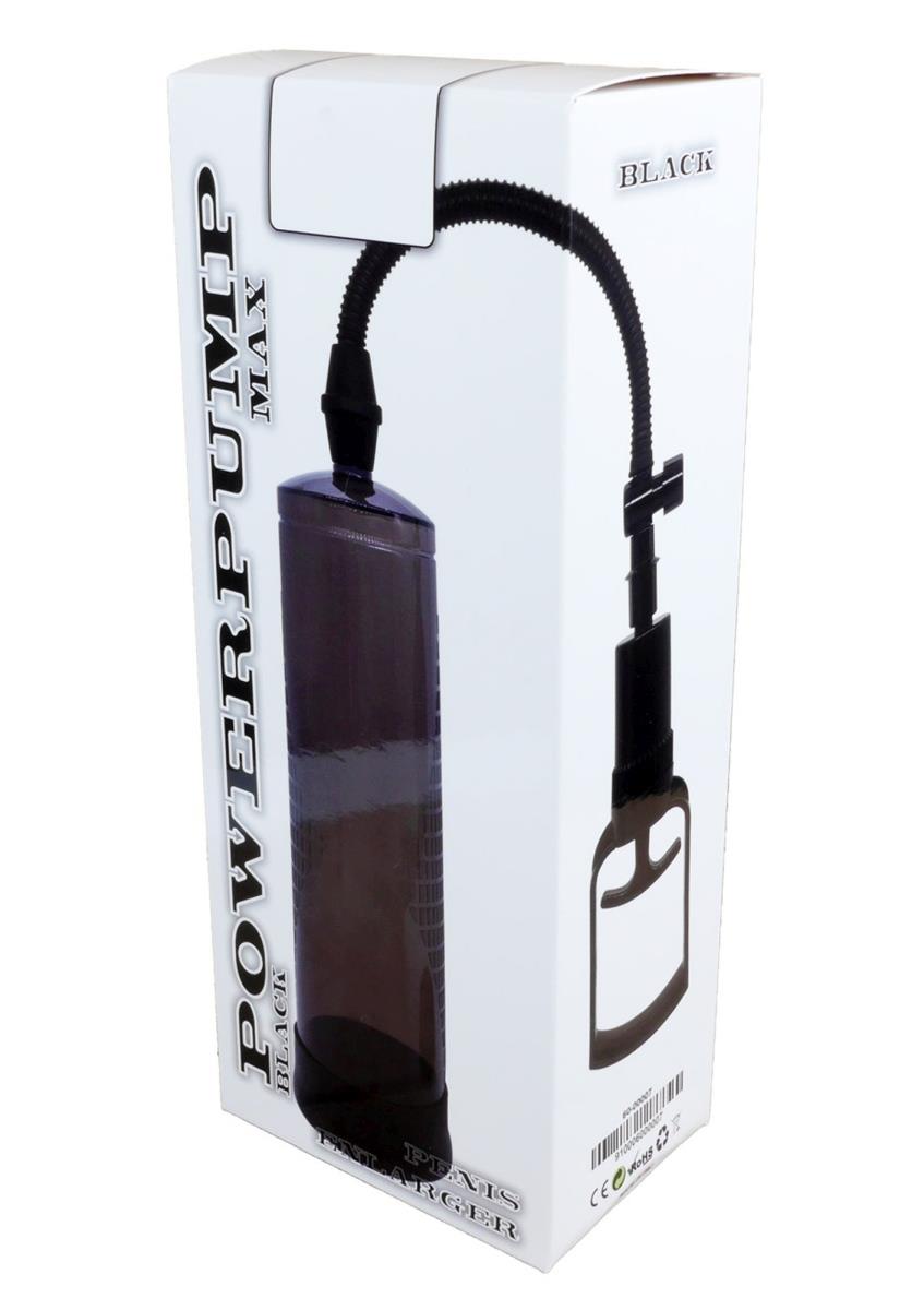 Pompka do penisa Boss Powerpump Max, 22 cm (czarny)