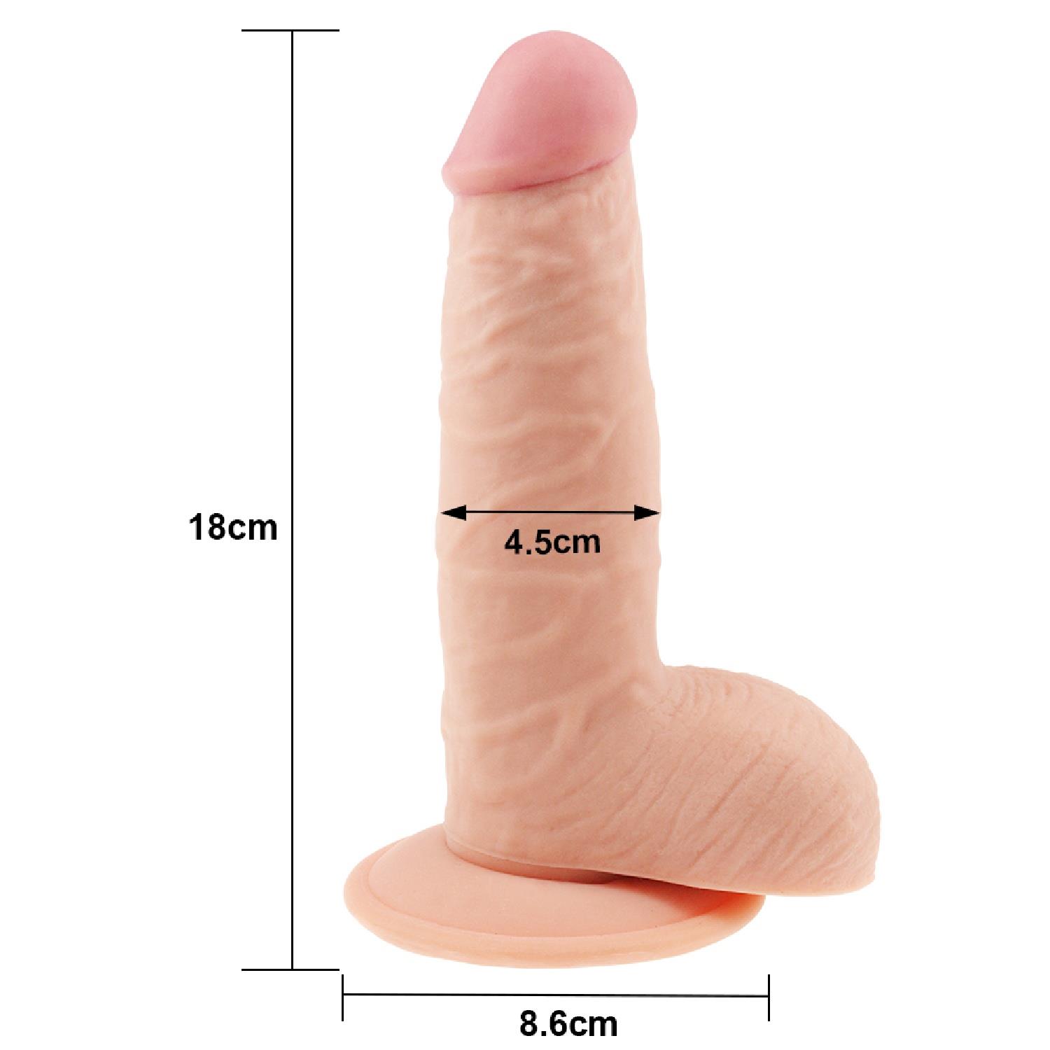 Dildo The Ultra Soft Dude Flesh, 18 cm (телесный) Dildo The Ultra Soft Dude Flesh, 18 cm (телесный)