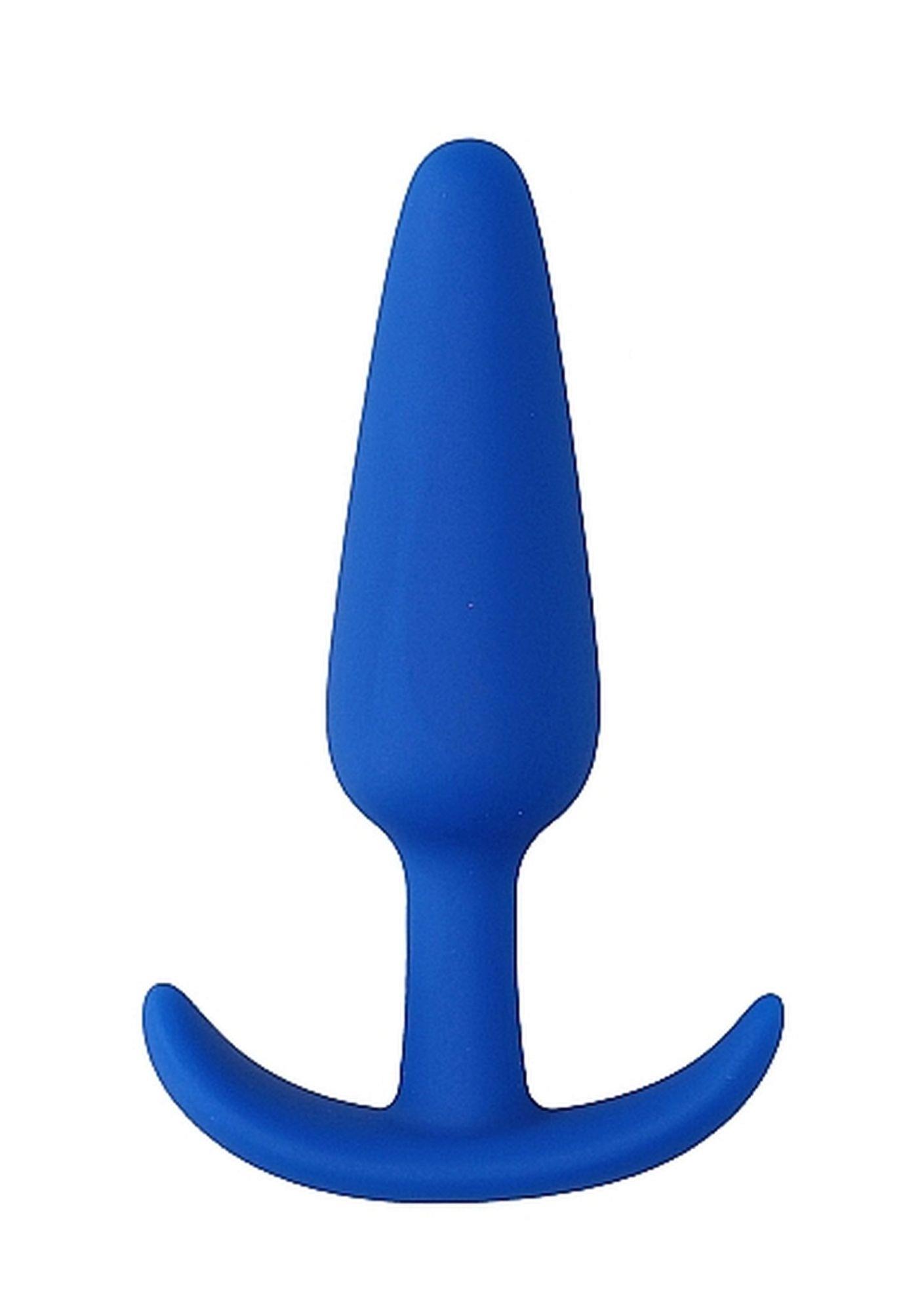 Korek analny ShotsToys Slim Butt Plug, 8.3 cm (niebieski) Korek analny ShotsToys Slim Butt Plug, 8.3 cm (niebieski)