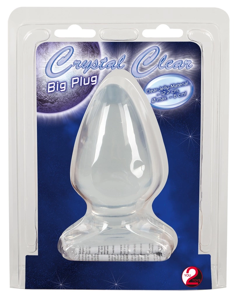 Korek analny Crystal Clear Big Plug, 13 cm (przezroczysty) Korek analny Crystal Clear Big Plug, 13 cm (przezroczysty)