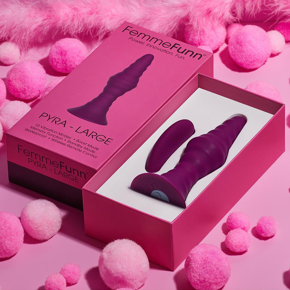 Korek analny Dream Toys Pyra Large, 15 cm (malina) Korek analny Dream Toys Pyra Large, 15 cm (malina)