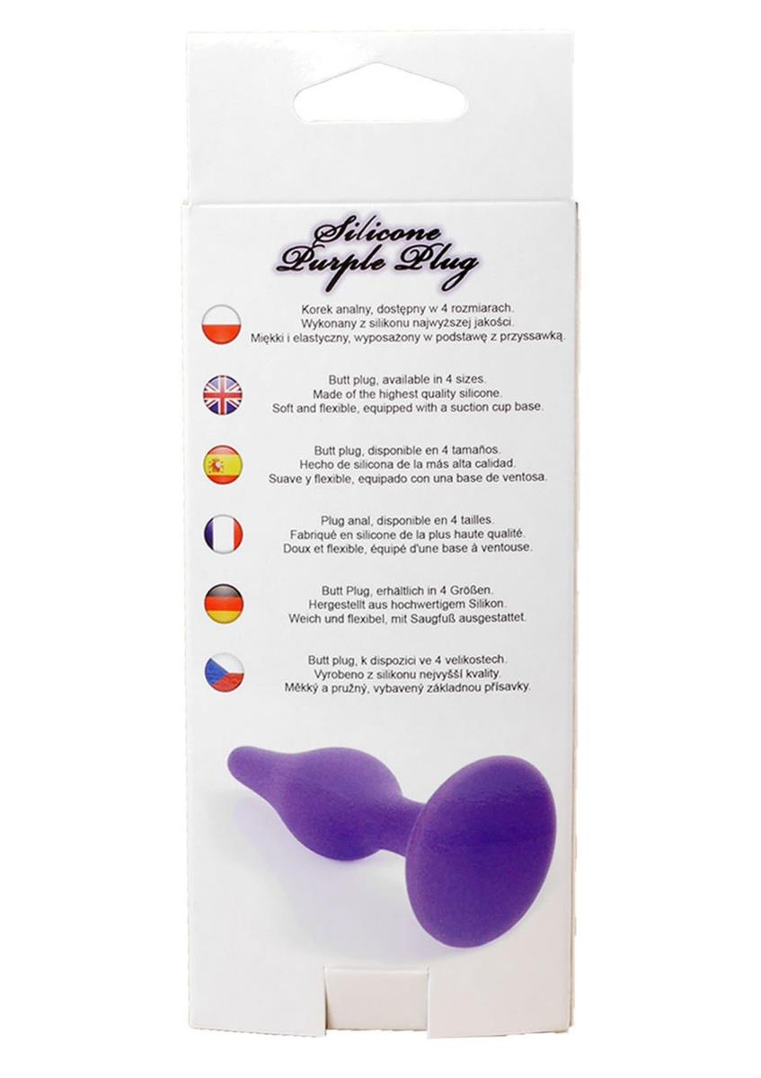 Korek analny Boss Silicone Plug Black Extra Large, 15 cm (fioletowy) Korek analny Boss Silicone Plug Black Extra Large, 15 cm (fioletowy)