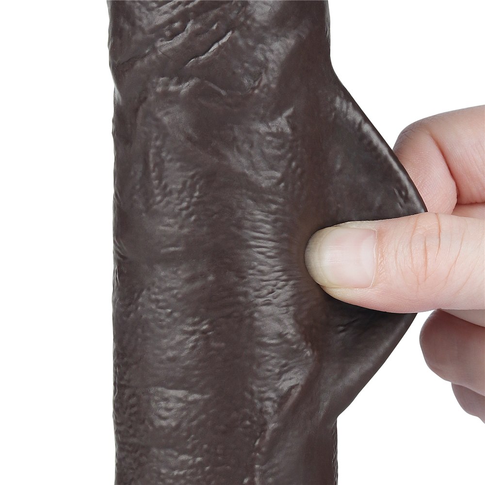 Dildo Sliding-Skin Dual Layer Dong 9.5'', 24 cm (czarny) Dildo Sliding-Skin Dual Layer Dong 9.5'', 24 cm (czarny)