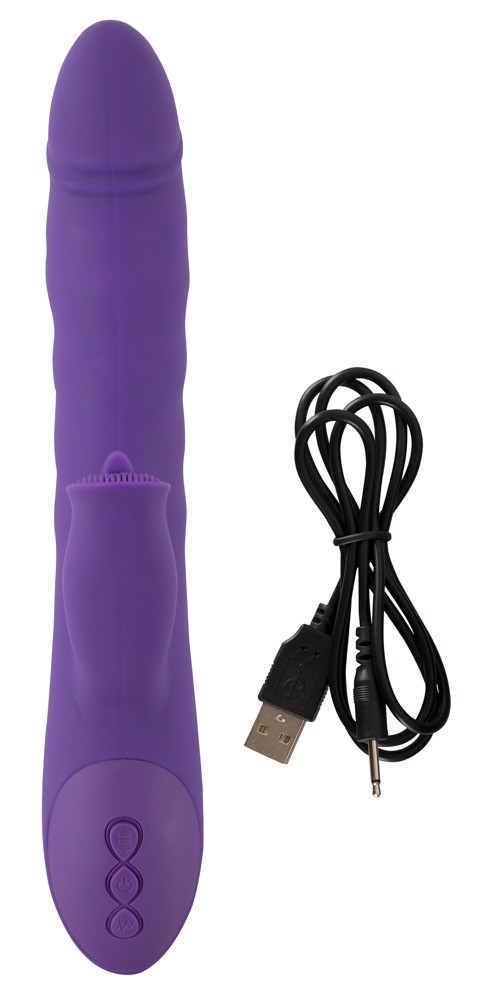 Вибратор-кролик Sweet Smile Thrusting & Rotating, 24,7 см (фиолетовый) Вибратор-кролик Sweet Smile Thrusting & Rotating, 24,7 см (фиолетовый)