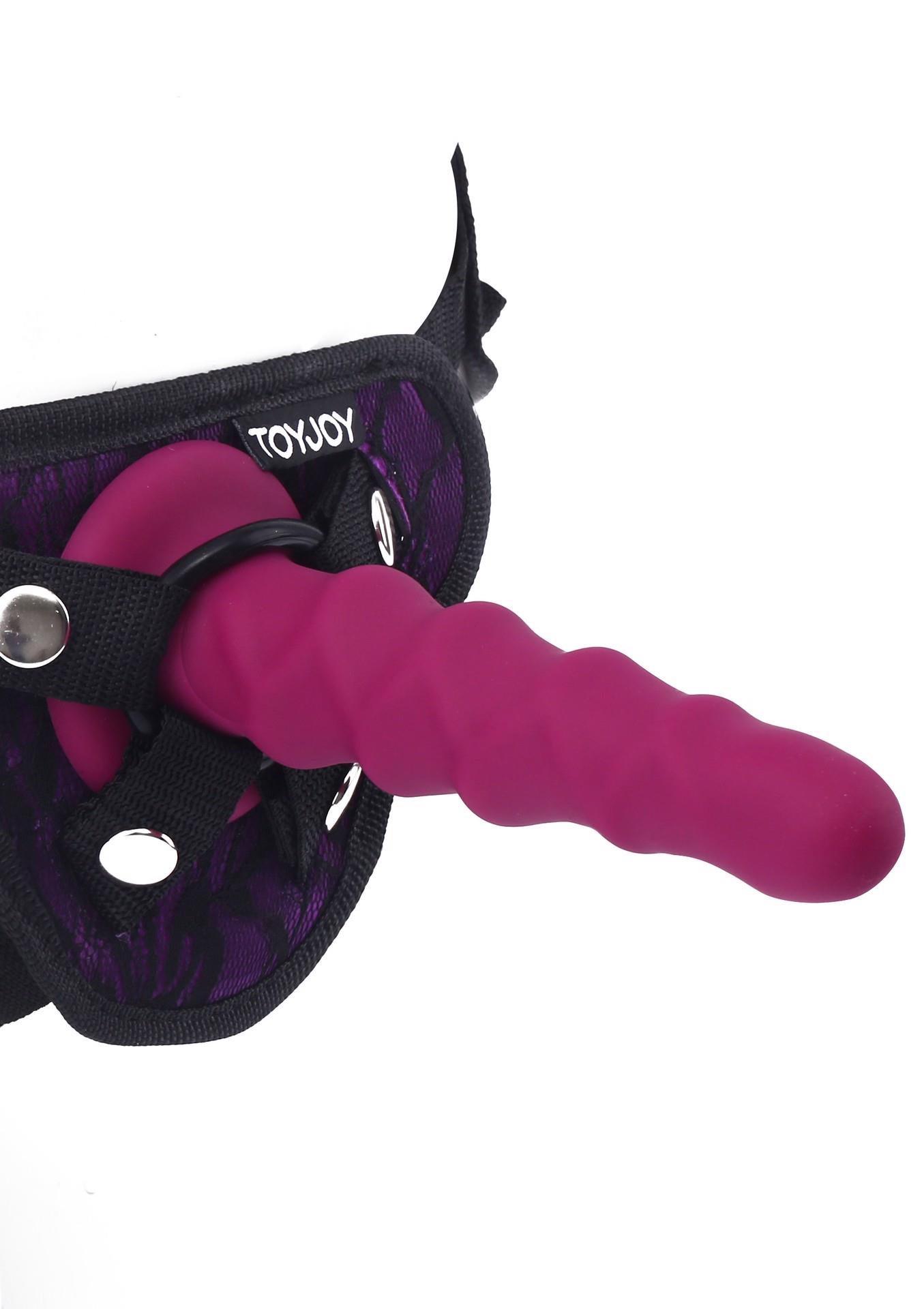 Dildo ToyJoy Ribbed Dong 6 Inch, 16 cm (różowy) Dildo ToyJoy Ribbed Dong 6 Inch, 16 cm (różowy)