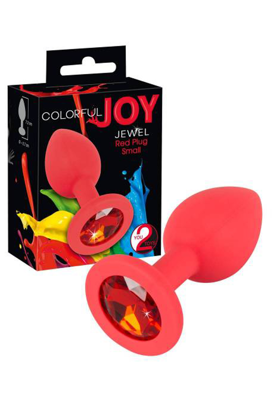Korek analny z kryształkiem Colorful Joy Jewel Red Plug Small, 7,2 cm (czerwony) Korek analny z kryształkiem Colorful Joy Jewel Red Plug Small, 7,2 cm (czerwony)