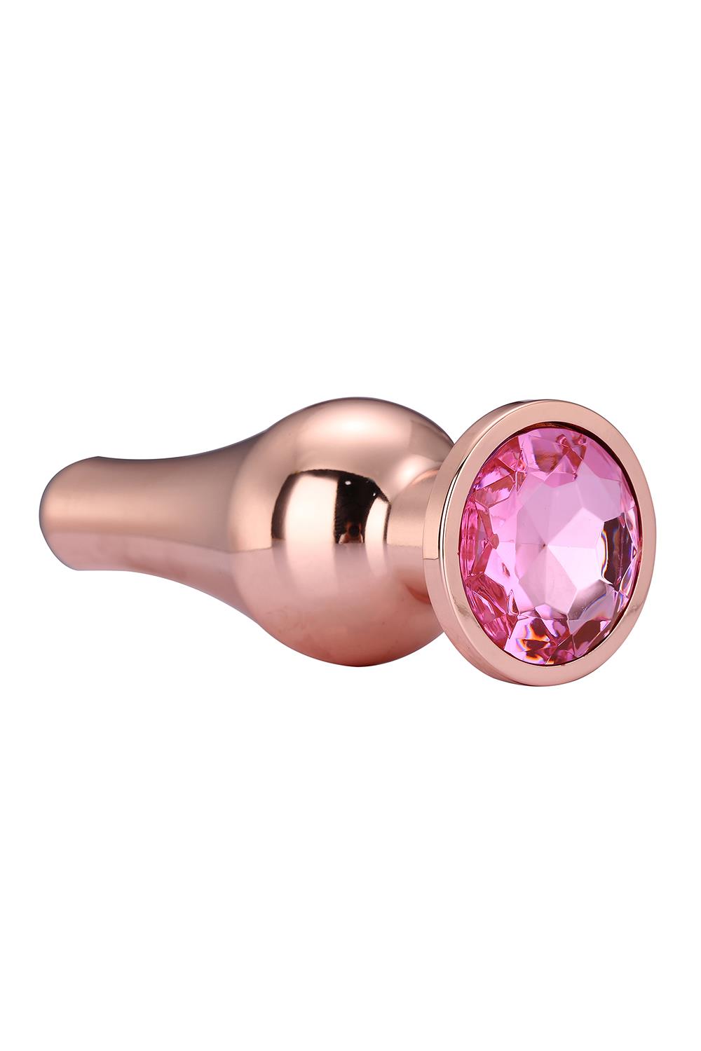 Korek analny Gleaming Love Gold Pleasure Plug S, 9 cm (różowy) Korek analny Gleaming Love Gold Pleasure Plug S, 9 cm (różowy)