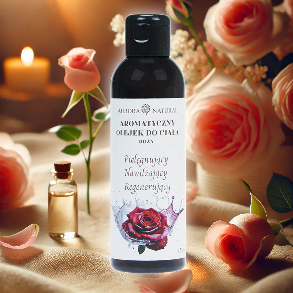Olejek do masażu Aurora Naturals róża, 150 ml Olejek do masażu Aurora Naturals róża, 150 ml