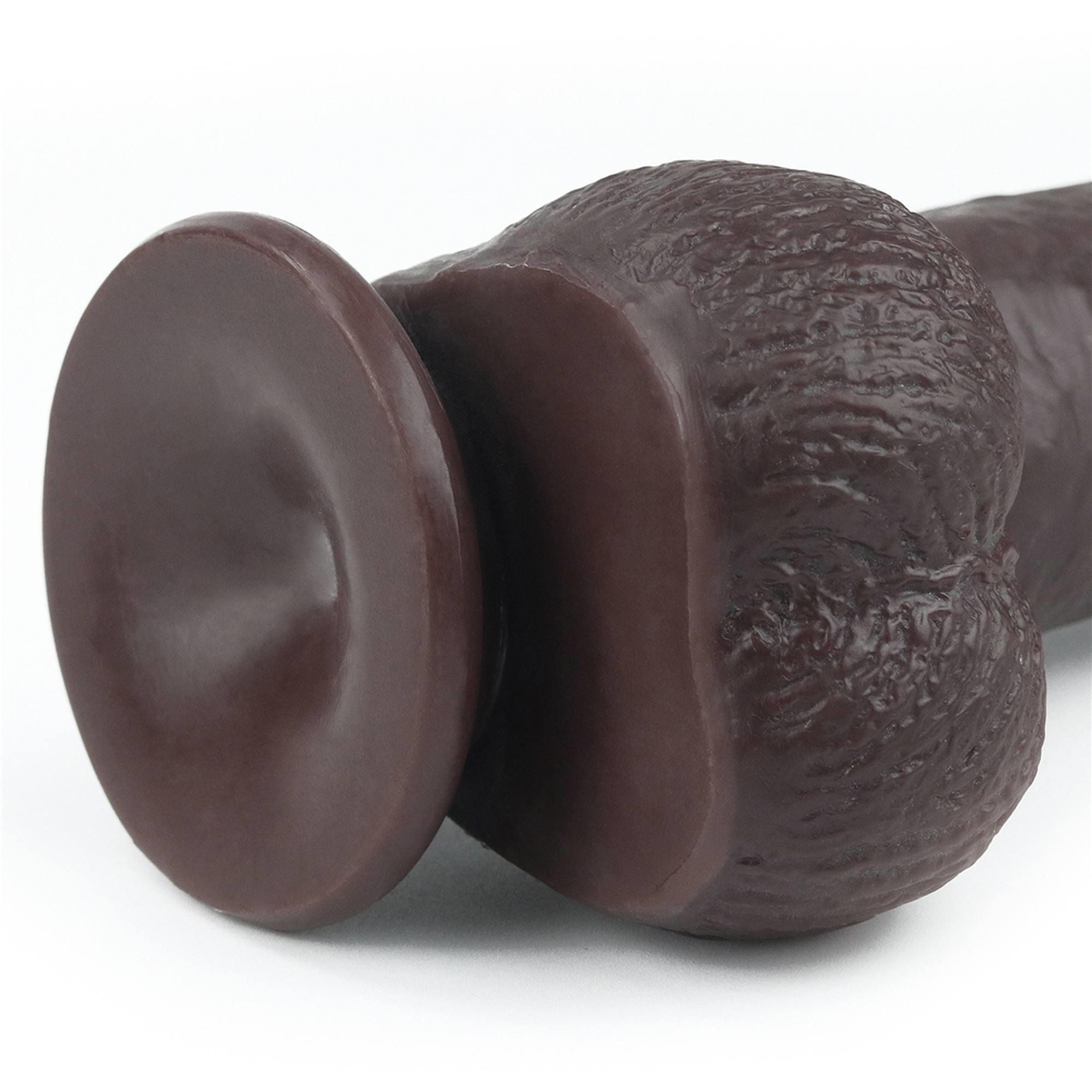 Dildo LoveToy Sliding Skin z dwuwarstwowego materiału, 23 cm (brązowy) Dildo LoveToy Sliding Skin z dwuwarstwowego materiału, 23 cm (brązowy)