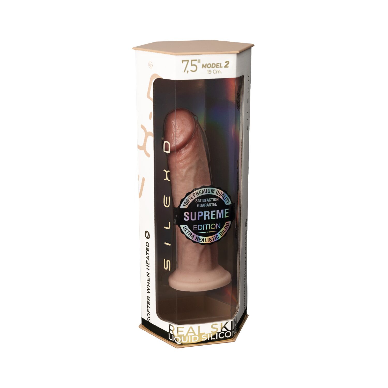 Dildo Silexd Premium Real Skin Model 2 Size 7,5", 19 cm (w kolorze cielistym) Dildo Silexd Premium Real Skin Model 2 Size 7,5", 19 cm (w kolorze cielistym)