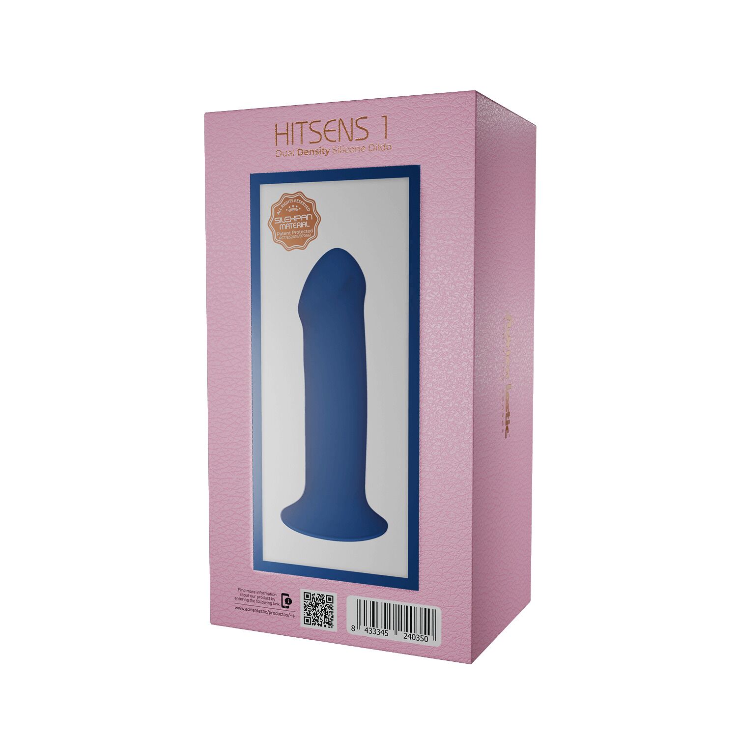 Dildo Adrien Lastic Hitsens 1, 18 cm (niebieski) Dildo Adrien Lastic Hitsens 1, 18 cm (niebieski)