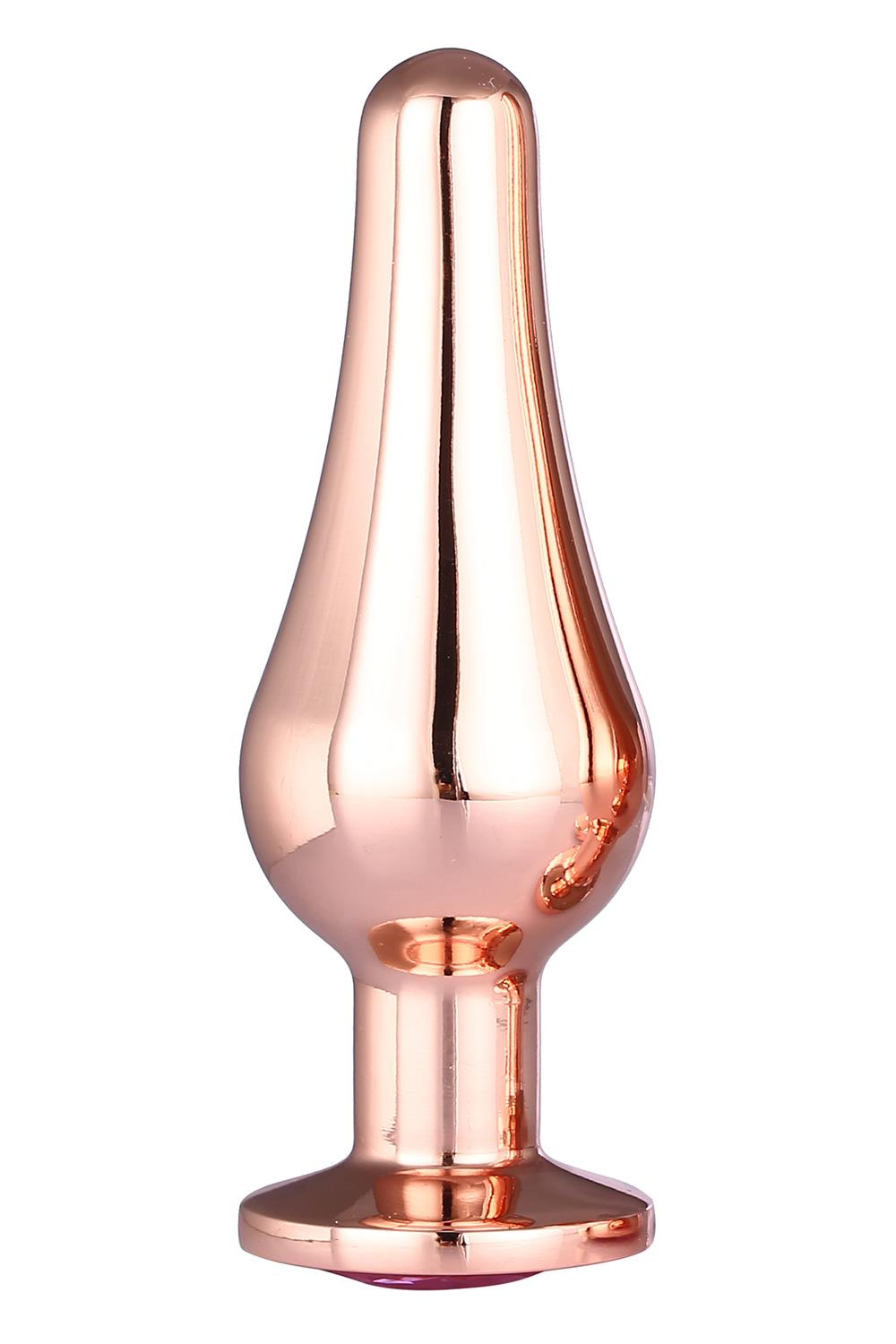 Korek analny Gleaming Love Gold Pleasure Plug S, 9 cm (różowy) Korek analny Gleaming Love Gold Pleasure Plug S, 9 cm (różowy)