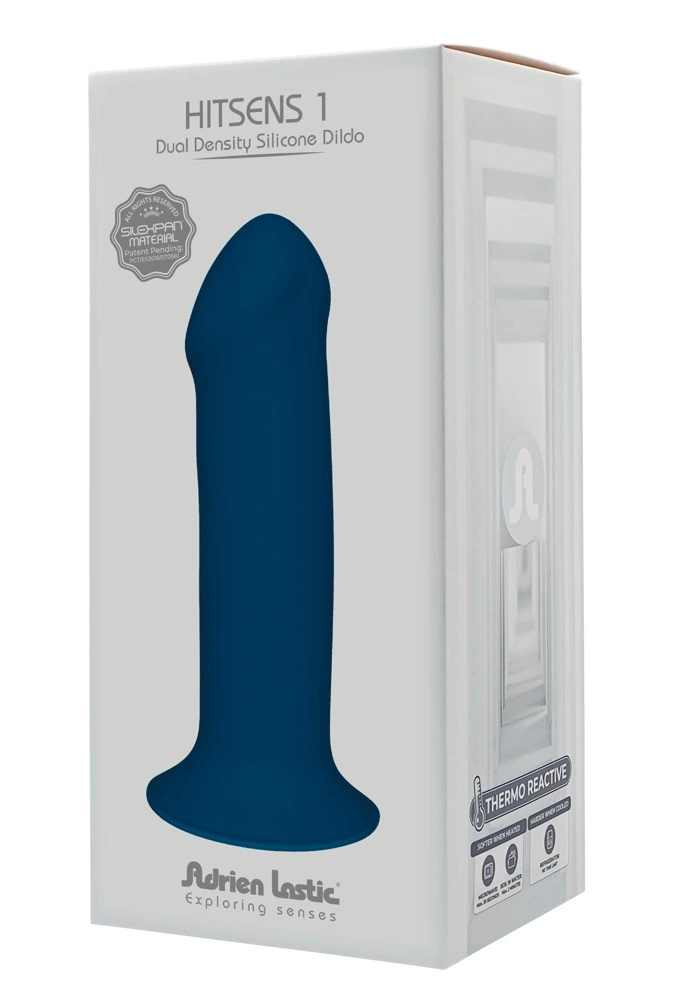 Dildo Adrien Lastic Hitsens 1, 18 cm (niebieski) Dildo Adrien Lastic Hitsens 1, 18 cm (niebieski)