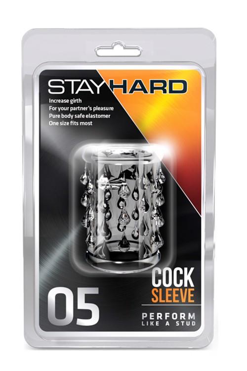 Nasadka na penisa Stay Hard Cock Sleeve 05, 5 cm (przezroczysty)