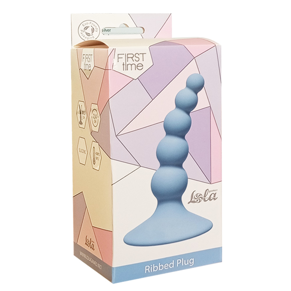 Korek analny Lola Games Ribbed Plug, 10.5 cm (niebieski) Korek analny Lola Games Ribbed Plug, 10.5 cm (niebieski)