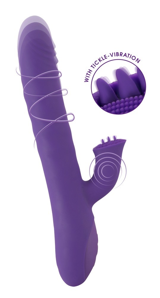 Вибратор-кролик Sweet Smile Thrusting & Rotating, 24,7 см (фиолетовый) Вибратор-кролик Sweet Smile Thrusting & Rotating, 24,7 см (фиолетовый)