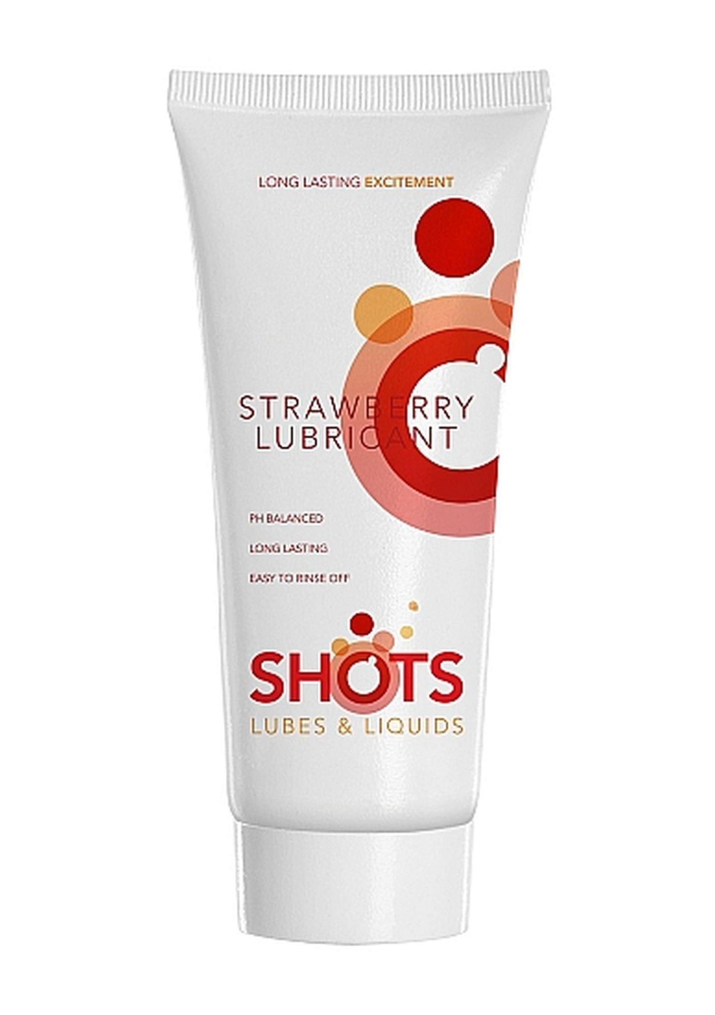 Lubrykant na bazie wody Shots Toys truskawka, 100 ml Lubrykant na bazie wody Shots Toys truskawka, 100 ml