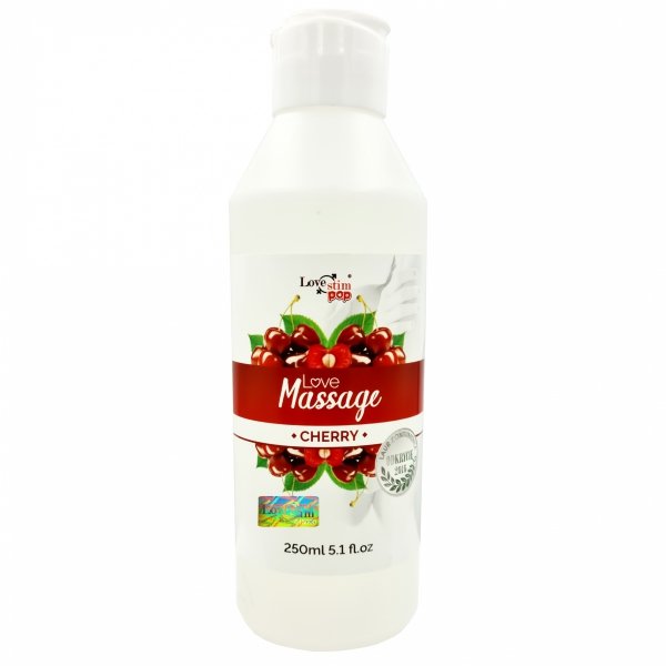 Żel LoveStim Love Massage Cherry, 250 ml Żel LoveStim Love Massage Cherry, 250 ml