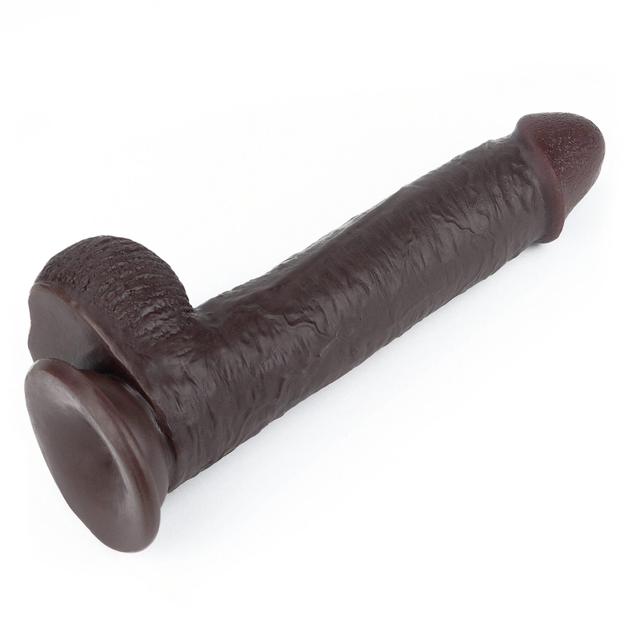 Dildo LoveToy Sliding Skin z dwuwarstwowego materiału, 23 cm (brązowy) Dildo LoveToy Sliding Skin z dwuwarstwowego materiału, 23 cm (brązowy)