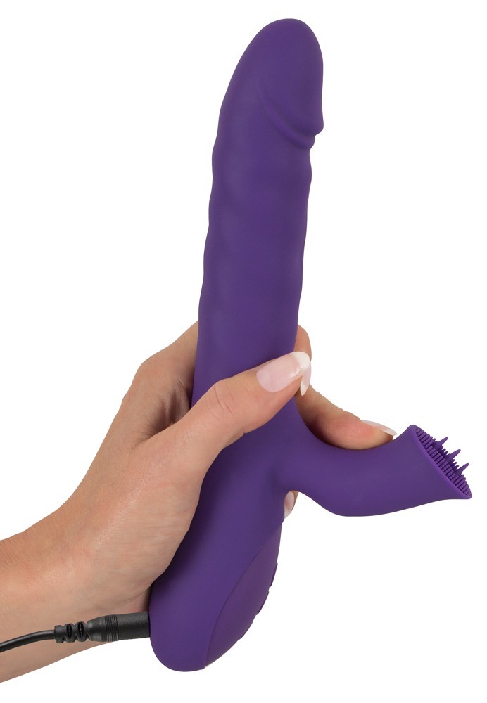 Вибратор-кролик Sweet Smile Thrusting & Rotating, 24,7 см (фиолетовый) Вибратор-кролик Sweet Smile Thrusting & Rotating, 24,7 см (фиолетовый)