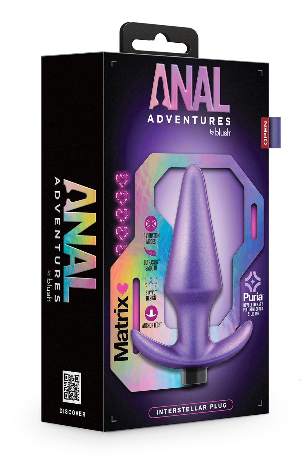 Korek analny Anal Adventures Matrix Interstellar Plug, 12.7 cm (fioletowy) Korek analny Anal Adventures Matrix Interstellar Plug, 12.7 cm (fioletowy)