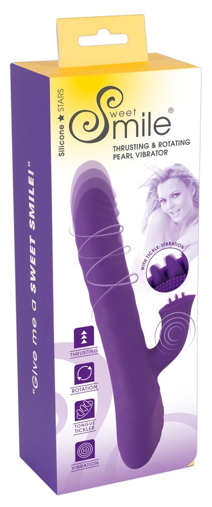 Вибратор-кролик Sweet Smile Thrusting & Rotating, 24,7 см (фиолетовый) Вибратор-кролик Sweet Smile Thrusting & Rotating, 24,7 см (фиолетовый)