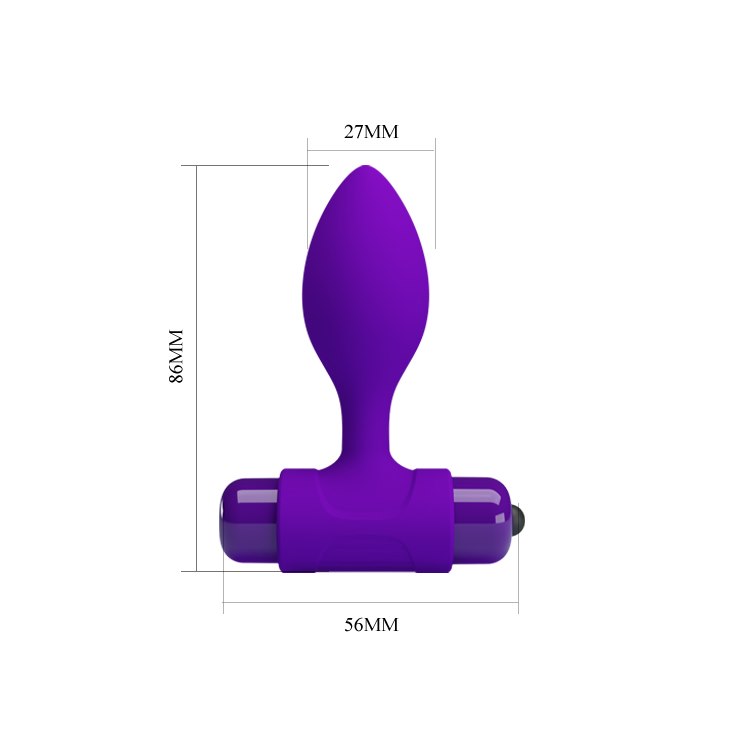 Korek analny Pretty Love Vibra Butt Plug, 8,6 cm (fioletowy) Korek analny Pretty Love Vibra Butt Plug, 8,6 cm (fioletowy)