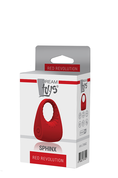 Pierścień erekcyjny Red Revolition Sphinx, 6 cm (czerwony)