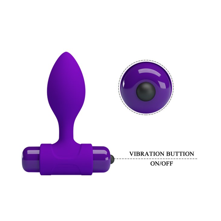 Korek analny Pretty Love Vibra Butt Plug, 8,6 cm (fioletowy) Korek analny Pretty Love Vibra Butt Plug, 8,6 cm (fioletowy)