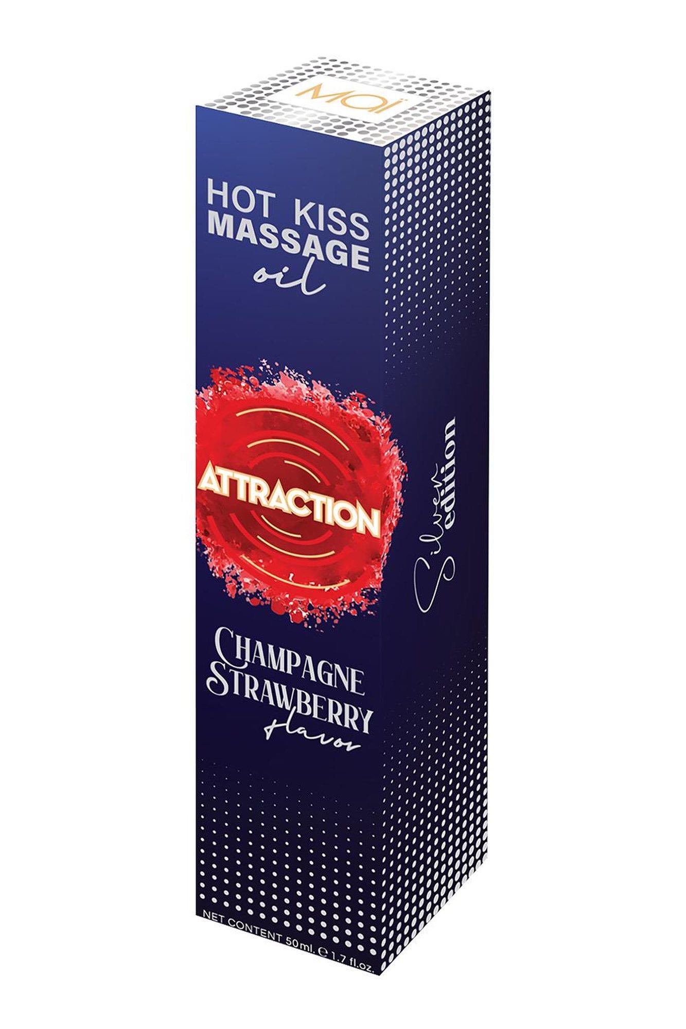 Lubrykant oralny z feromonami Attraction Champagne Strawberry, 50 ml Lubrykant oralny z feromonami Attraction Champagne Strawberry, 50 ml
